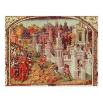 Illuminated miniature from a universal postcards