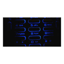 illuminated phone keyboard photo cards