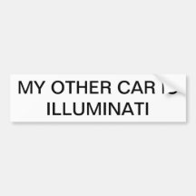 Illuminati Bumper Stick Bumper Stickers