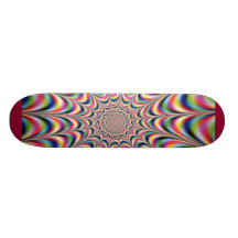 Illusion design skateboard deck