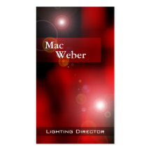 Illusions - Lighting Director Tech Lighting Design Business Cards