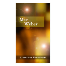 Illusions - Lighting Director Tech Lighting Design Business Card Templates