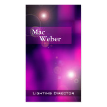 Illusions - Lighting Director Tech Lighting Design Business Card Template