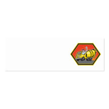 Illustration of a construction worker driver drivi business cards