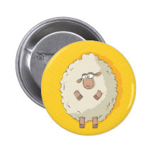 Illustration of a cute and funny giant sheep buttons