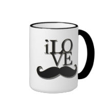 iLOVE MOUSTACHE Coffee Mug