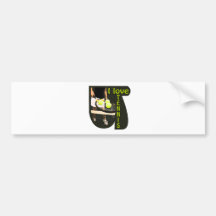 ILoveTennis Backhand Bumper Sticker