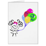 I'm 2 stick figure card