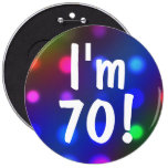 I'm 70! Birthday Button Pin