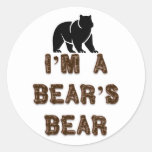 I'm A Bear's Bear Round Stickers