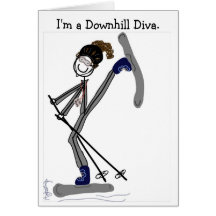 I'm a Downhill Diva Card