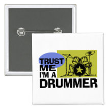 I'm A Drummer Button