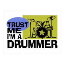 I'm A Drummer Card Postcard