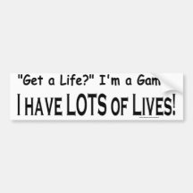 I'm a gamer bumper sticker