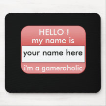 I'm a gameraholic mousepad