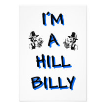 I'm a hillbilly personalised announcement