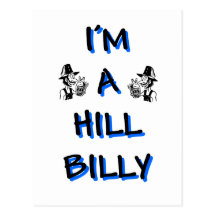 I'm a hillbilly postcard