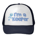 I'm a keeper (new baby boy) hats