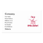 I'm a little sister (pink bunnies) business card templates