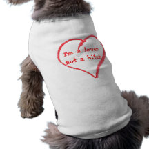 I'm a lover not a biter pet tee