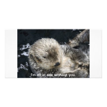 I'm all at sea without you custom photo card