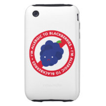 I'm allergic to blackberries! iPhone 3 tough case