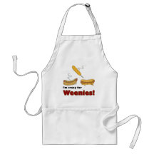 I'm Crazy For Weenies! Corn Chilli Hot Dog Apron