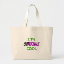 IM EMOTIONALY COOL funny Emo Electro Dance Canvas Bag