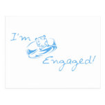 I'm Engaged (Blue Diamond Ring) Post Cards