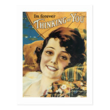 I'm Forever Thinking of You Songbook Cover Postcard