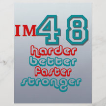 I'm Fourty Eight. Harder Better Faster Stronger! B Flyers