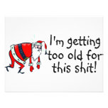 Im Getting Too Old For This Shit (Tired Santa) Personalised Announcements