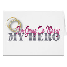 im going to marry my hero greeting card