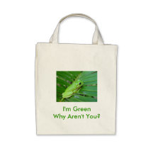 I'm Green Tote Bags
