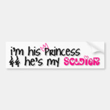 I'm his princess bumper sticker