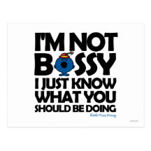I'm Not Bossy - I Just Know Postcards