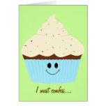 I'm Sweet On You Cupcake Card