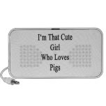 I'm That Cute Girl Who Loves Pigs Mini Speakers