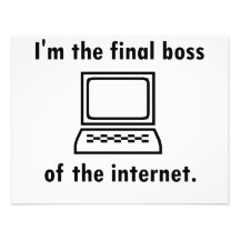 I'm the final boss of the internet announcement
