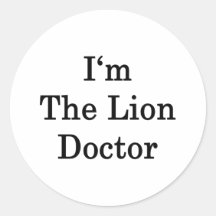 I'm The Lion Doctor Stickers