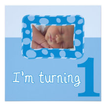 I'm Turning One Birthday Party Invitation