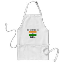 I'm Wanted In India Apron