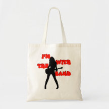 I'm With The Band Tote Bags