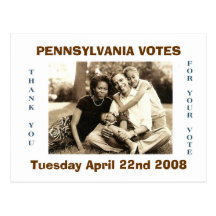 image0-6, PENNSYLVANIA VOTES, Tuesday April 22n... Postcard