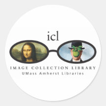 Image Collection Library Round Sticker