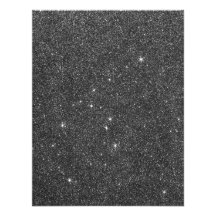 Image of Black and Grey Glitter Personalized Invite