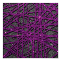 Image of black and purple stripe glitter photographic print