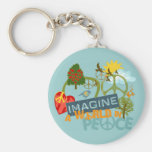 Imagine a World in Peace Key Chains
