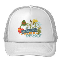 Imagine a World in Peace Mesh Hats