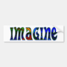 Imagine Bumper Sticker